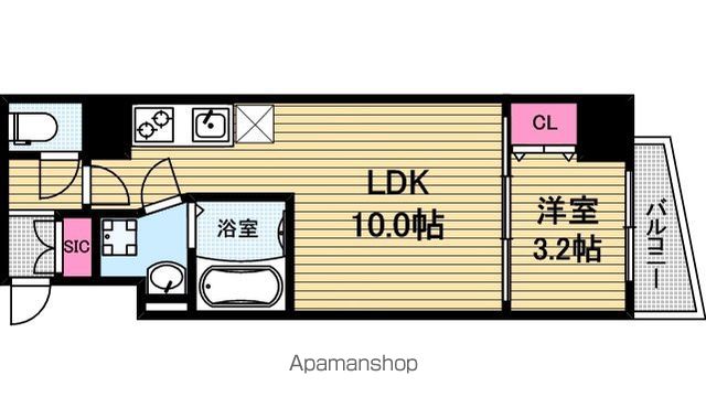 セレニテ心斎橋グランデの間取り写真