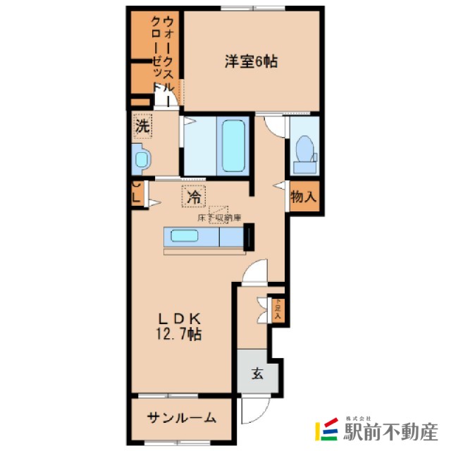 ＪＲ久大本線 南久留米駅 徒歩27分 2階建 築10年の間取り写真