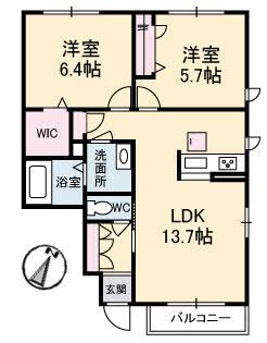 シャーメゾン西山IIの間取り写真