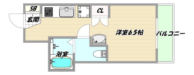 地下鉄御堂筋線 東三国駅 徒歩5分 5階建 築45年の間取り写真