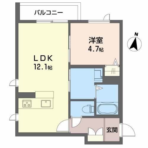 ベレオ茶屋ノ丁の間取り写真