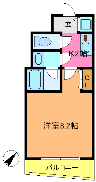 墨田区八広のマンションの間取り