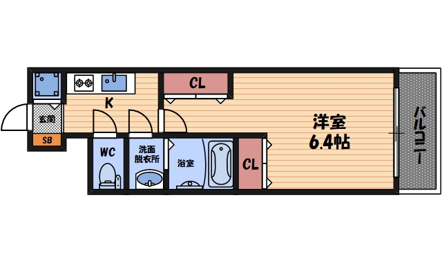 ブランTAT尼崎七松町Iの間取り