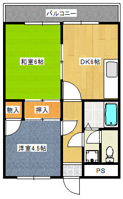 メゾン北馬込13号の間取り