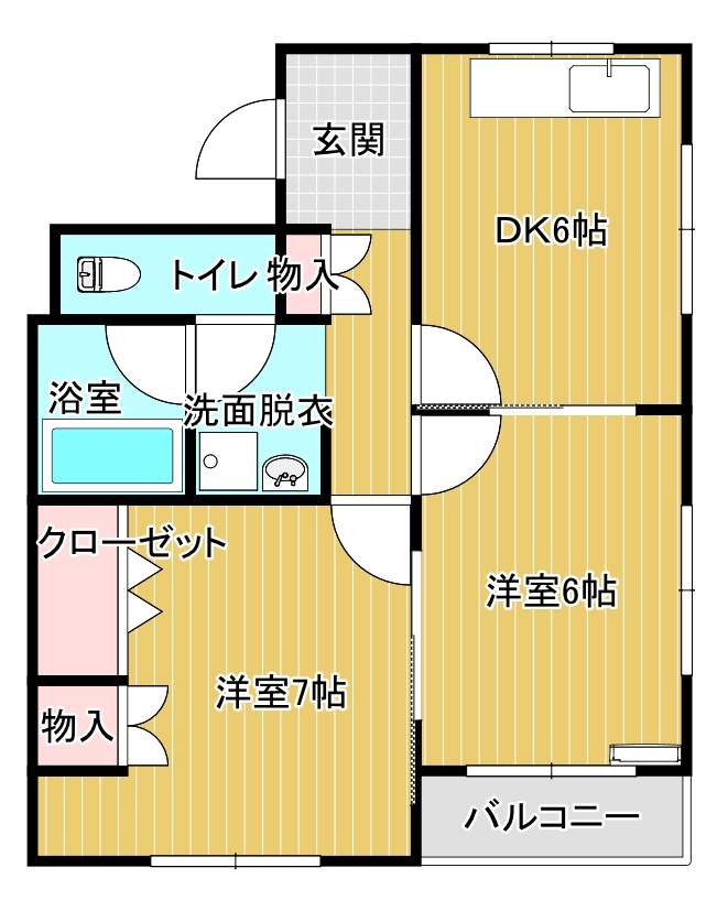 【要VIIマンションの間取り】