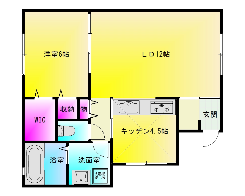 アミティエ西山本の間取り