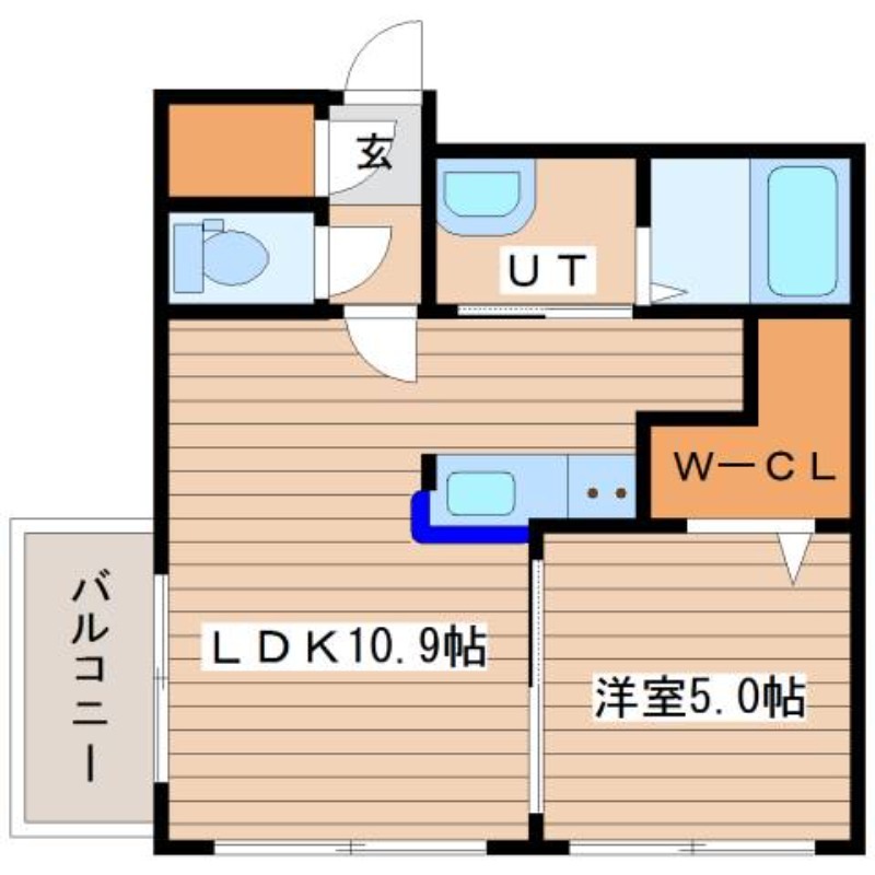 【カーサ琴似の間取り】