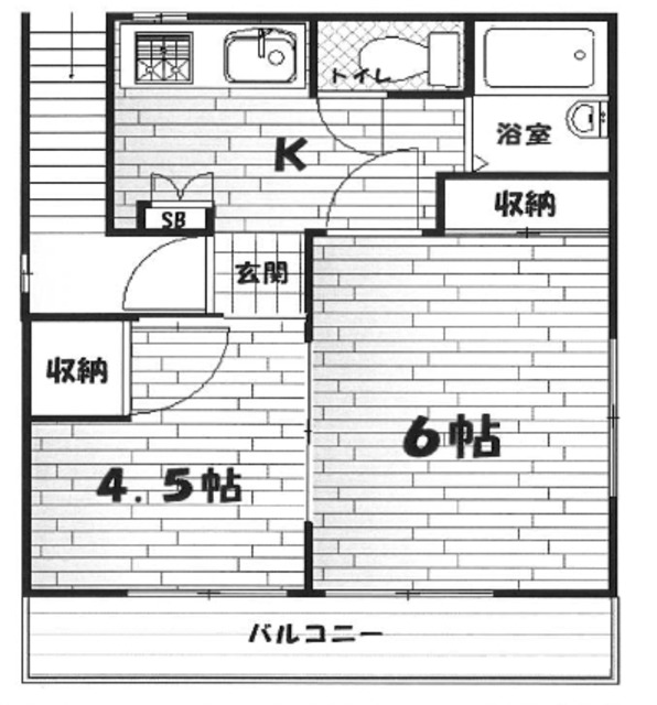 コーポ南の間取り