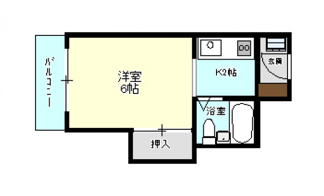 広島市西区横川町のマンションの間取り