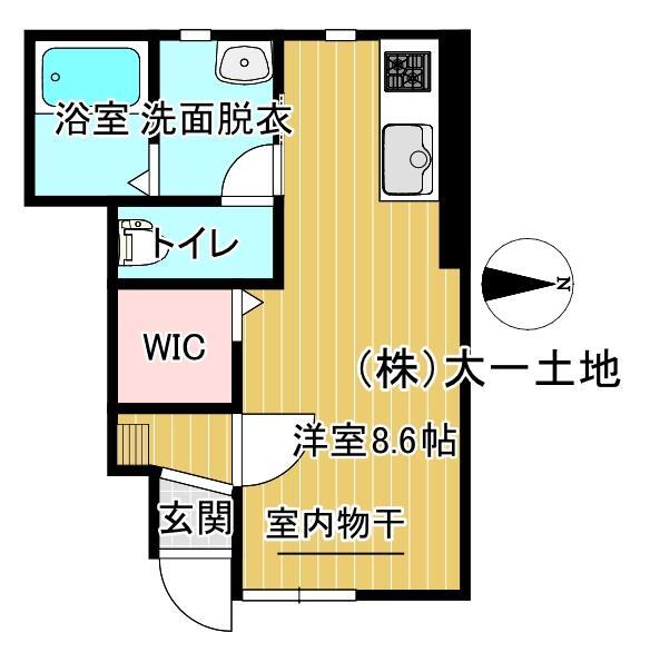 ル・メイユール東宮野目　Ａ棟の間取り