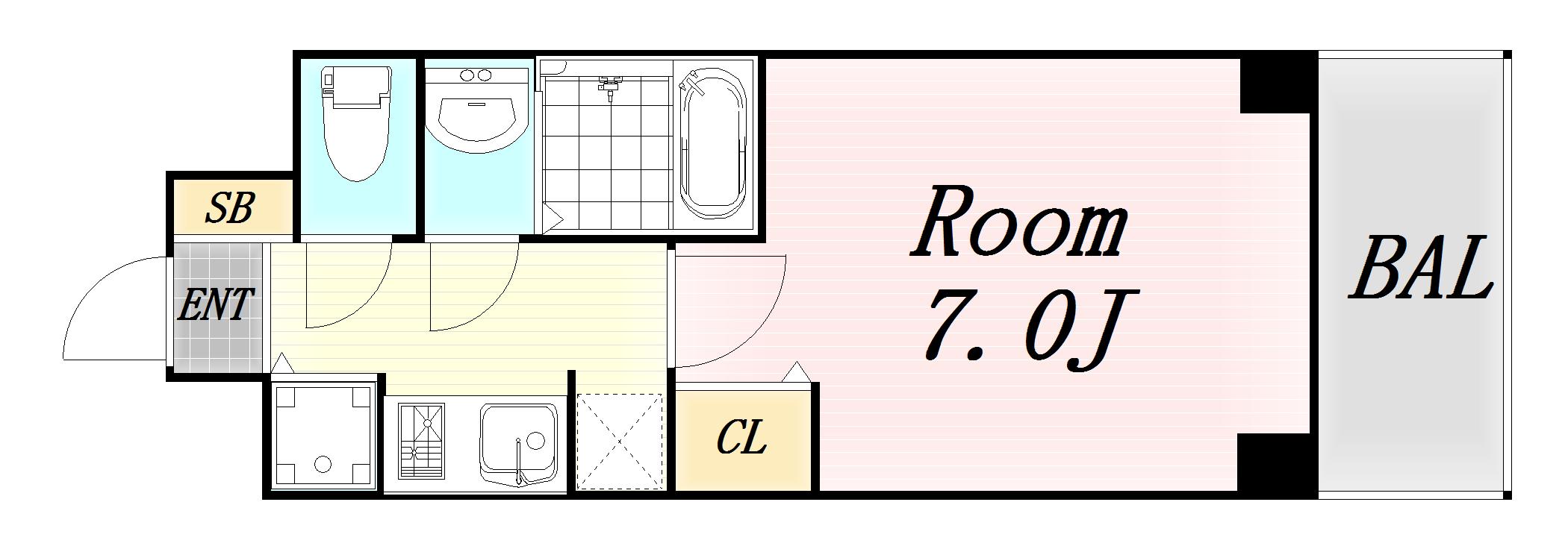 S-RESIDENCE都島の間取り