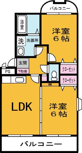 ニューグリーンコートの間取り