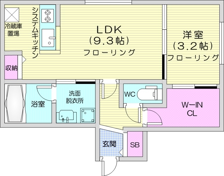 angelot　Nishino　1-2の間取り