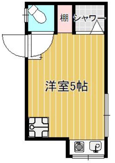 杉並区梅里のアパートの間取り