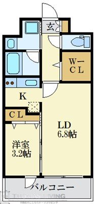 Quintet　Minami　Fukuokaの間取り