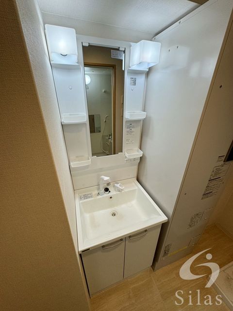 【大阪市東住吉区中野のマンションの洗面設備】