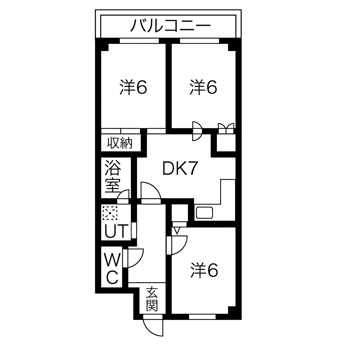 ウォーク羽衣の間取り