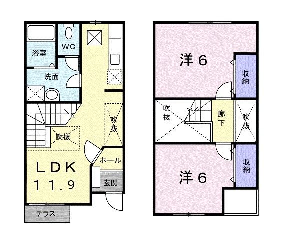 【プリムヴェールの間取り】