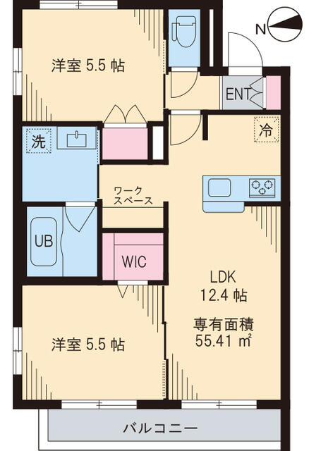 セレーナ柳沢の間取り