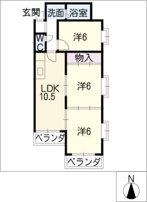 ユーロハイツ杁ヶ池の間取り