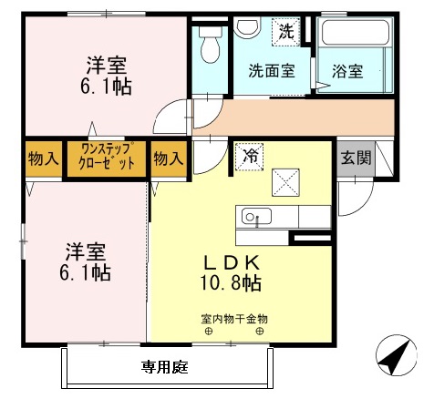 【コンフォート上原田の間取り】