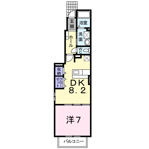 アライブ泉III　Ｂの間取り