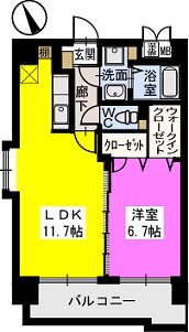 ベスタ櫛原の間取り