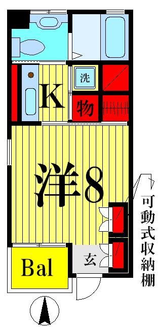 足立区千住曙町のマンションの間取り