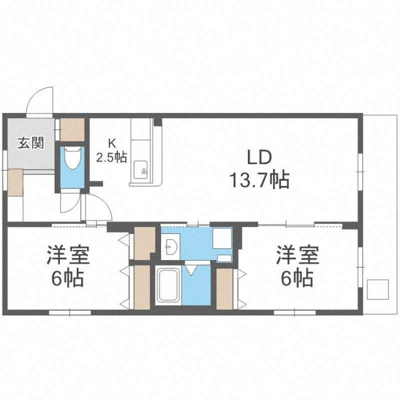 エクセルＩ番館の間取り