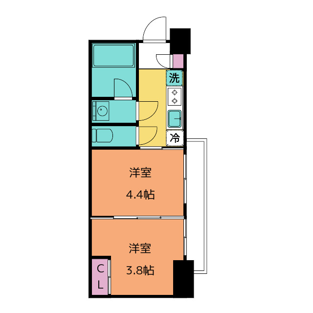 クレイシアＩＤＺ川崎の間取り