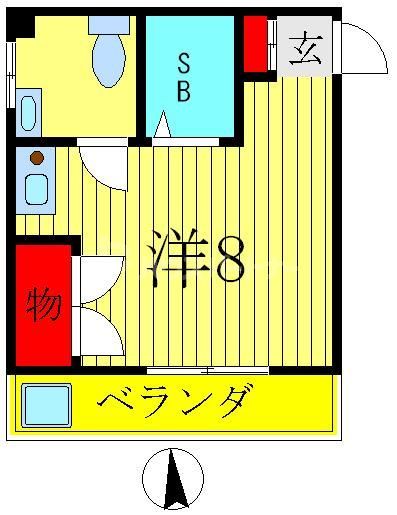 松戸市五香南のマンションの間取り