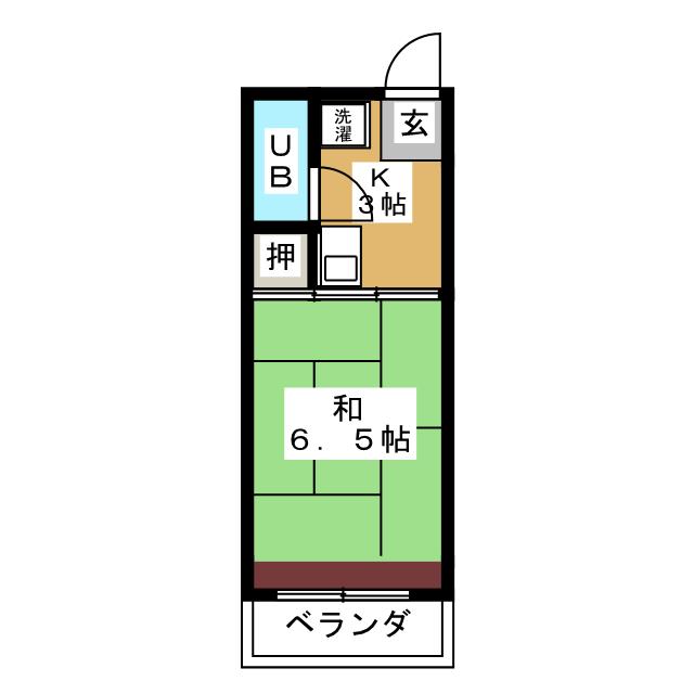 【グリーンハイツ植田山Ａ棟の間取り】