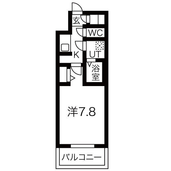 メイクス名駅太閤の間取り