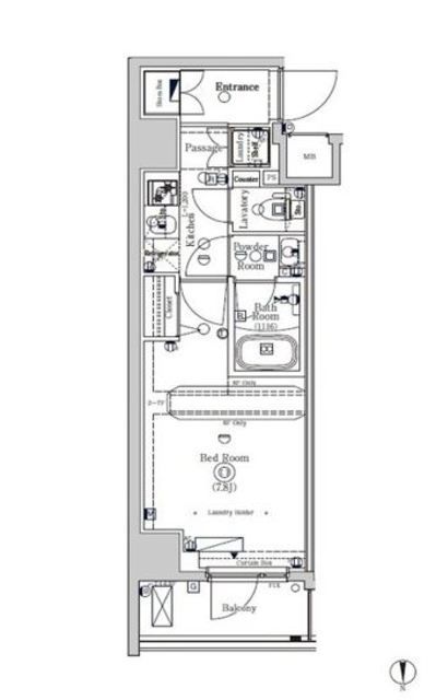 板橋区大山金井町のマンションの間取り