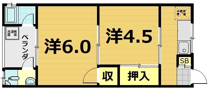 南郷マンション　東の間取り