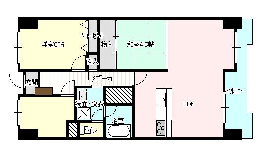 トーカンマンション大清水プラザの間取り