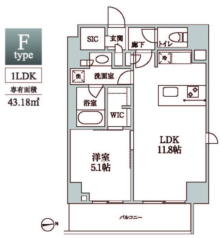 レジディア中延IIの間取り