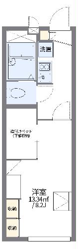 レオパレスモイスンの間取り