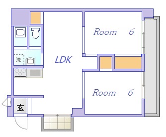 プラージュ新北の間取り