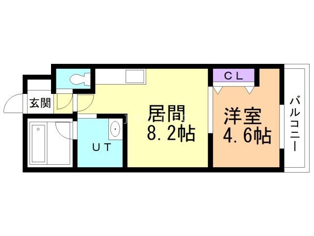 札幌市白石区菊水五条のマンションの間取り