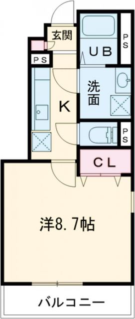 青梅市野上町のアパートの間取り