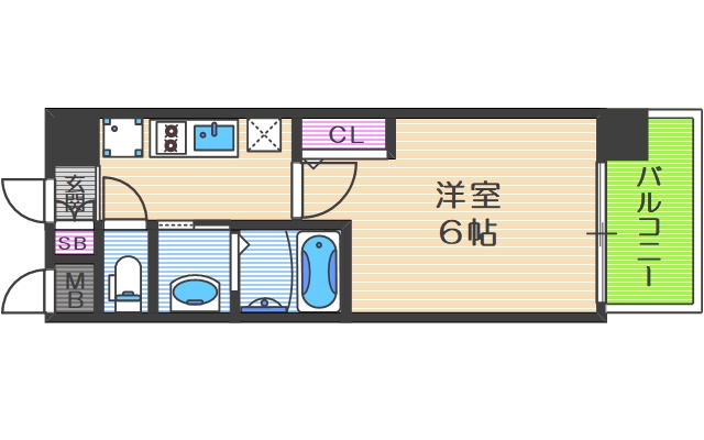 エステムコート中之島GATEIIの間取り