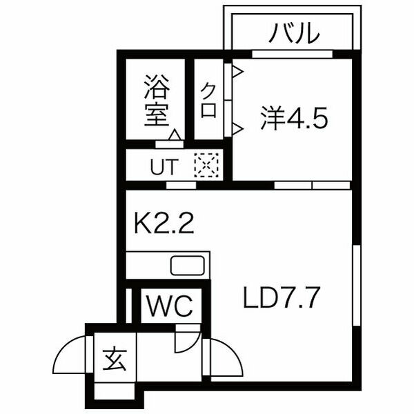 バルボーニＬ・Ａの間取り