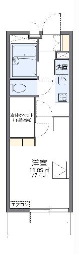 レオパレス新座サンハイツの間取り