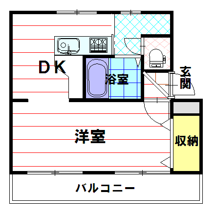 セゾンMKの間取り