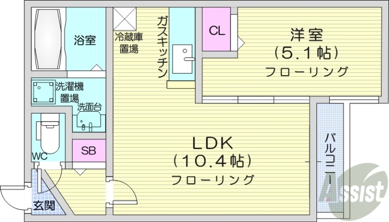 コローレE6の間取り