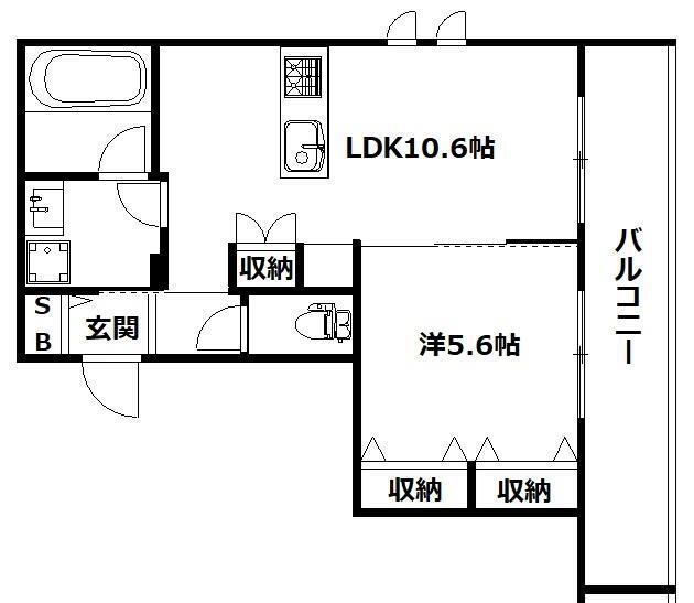 【横浜市保土ケ谷区星川のマンションの間取り】