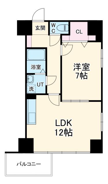 名古屋市千種区清住町のマンションの間取り