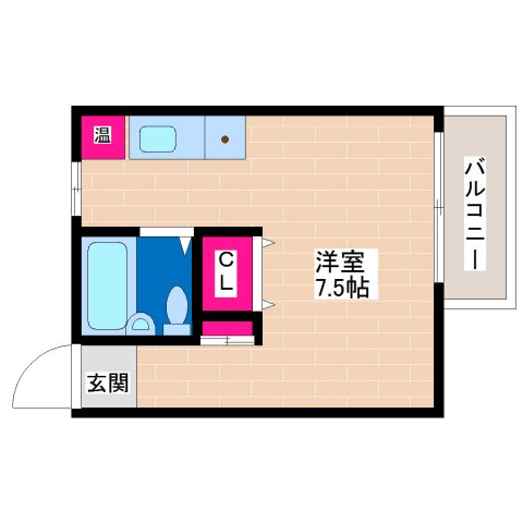 ゆうハイツ流町の間取り