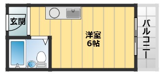 トラッディ吹田IIIの間取り